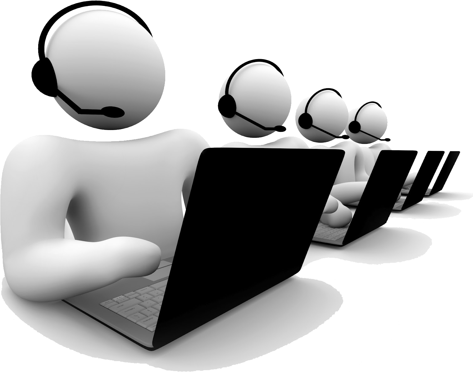 Atendimento - Call Center (1600x1302), Png Download