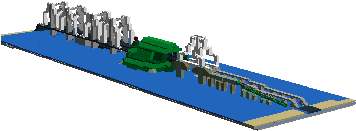 San Francisco Oakland Bay Bridge Lego Architecture - T Shirt Box (784x637), Png Download
