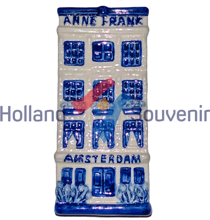 Magnet Delft Blue Anne Frank - Blue And White Porcelain (768x768), Png Download