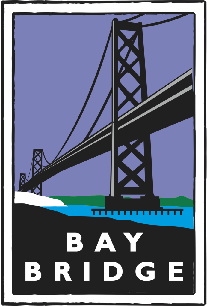 5s - Bay Bridge - Poster (853x1024), Png Download