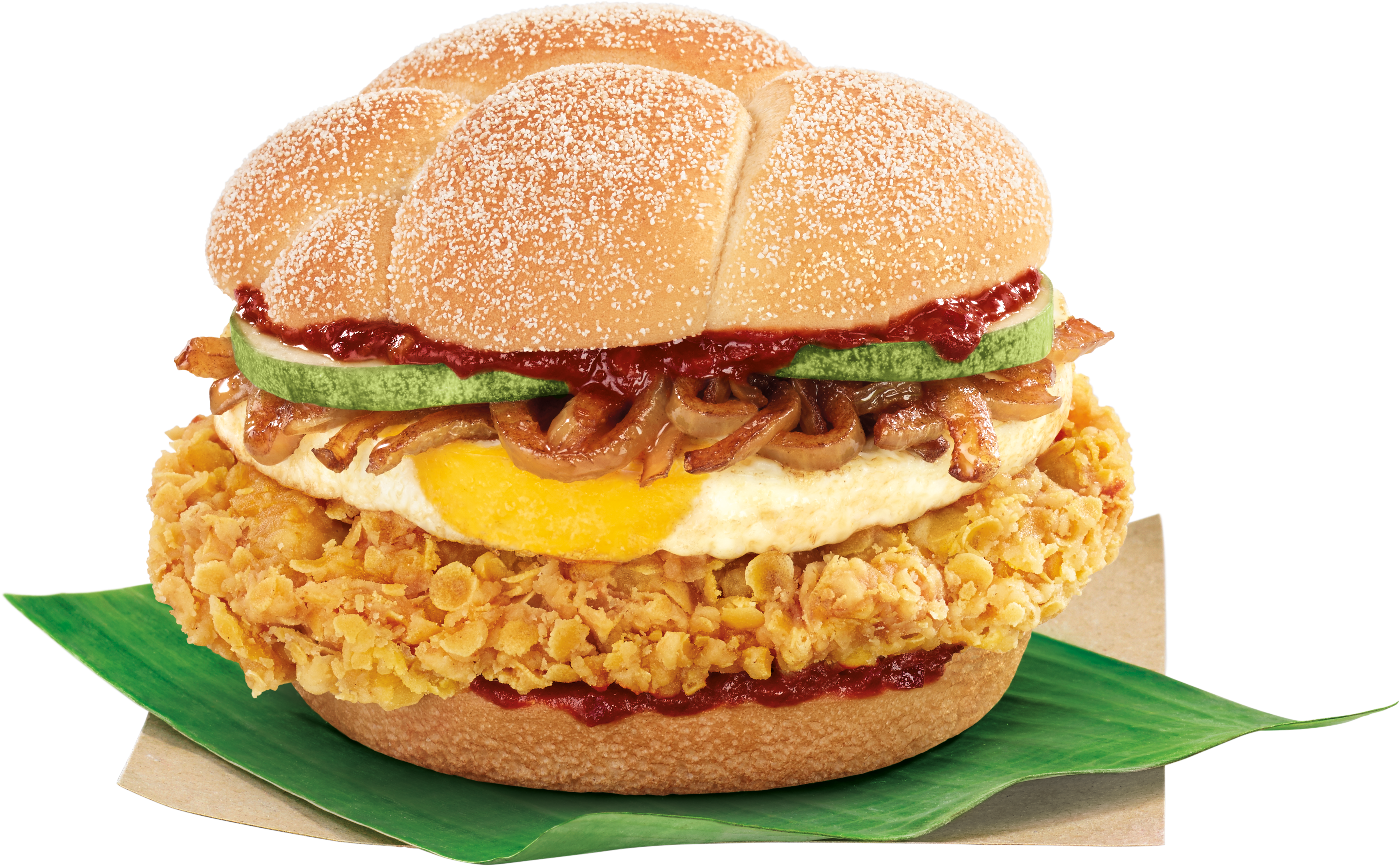 Inspired By The Iconic Malay Dish, The “nasi Lemak” - Nasi Lemak Burger Mcdonalds (4445x2773), Png Download