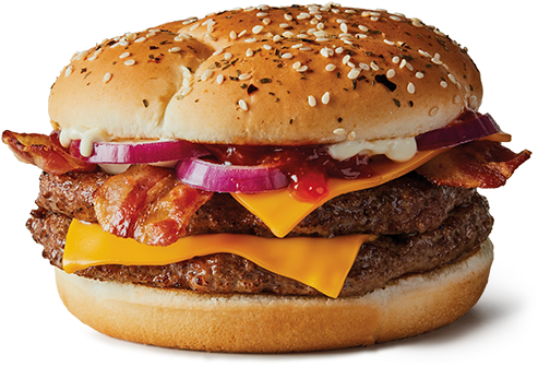 An Angus Beef Burger From Mcdonald's - Hamburger (500x500), Png Download