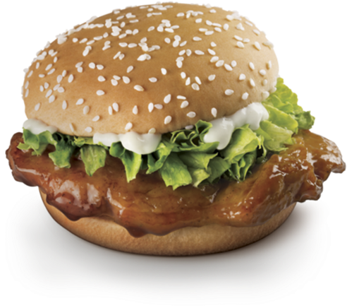 Samurai Beef Burger Samurai Chicken Burger - Mcdonalds Teriyaki Chicken Burger (720x498), Png Download