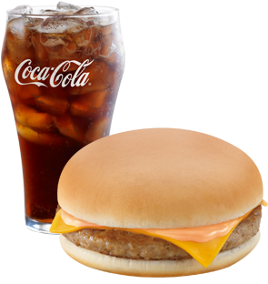 Cheesy Burger Mcdo - World Of Coca-cola (435x320), Png Download