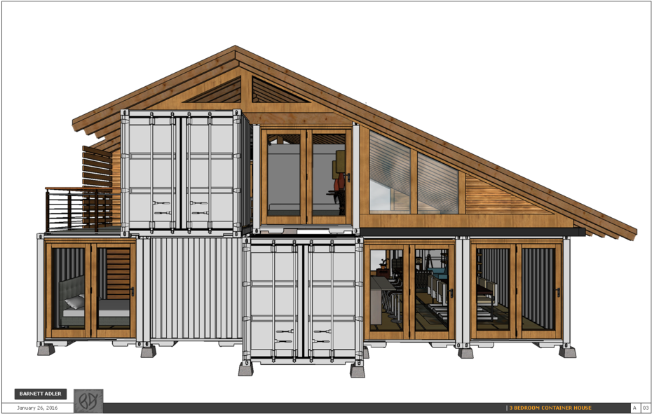 3 Bedroom 4 (1000x647), Png Download
