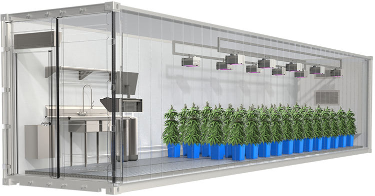 Grow Like The Pros - Container Farm (750x393), Png Download