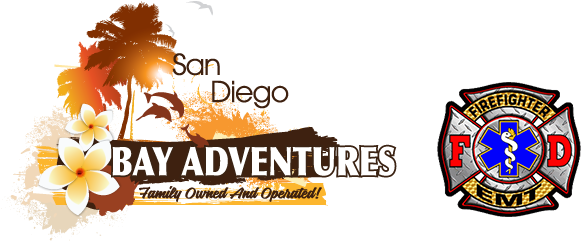 Sdba Logo Fire - San Diego Bay Adventures Logo (600x254), Png Download