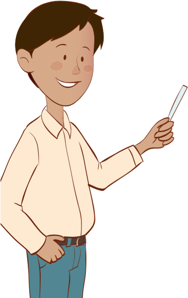 Maestro Con Puntero - Maestro De Lectura (395x619), Png Download