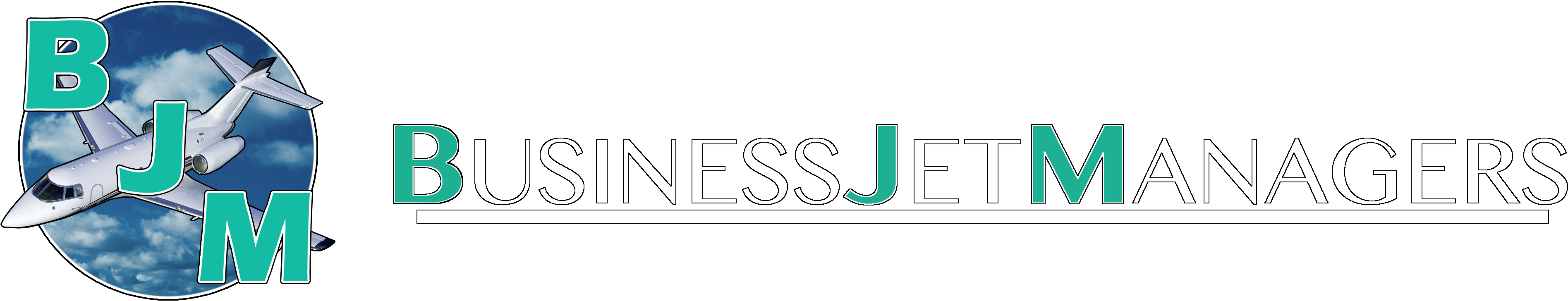 Logo - Business Jet (4011x866), Png Download