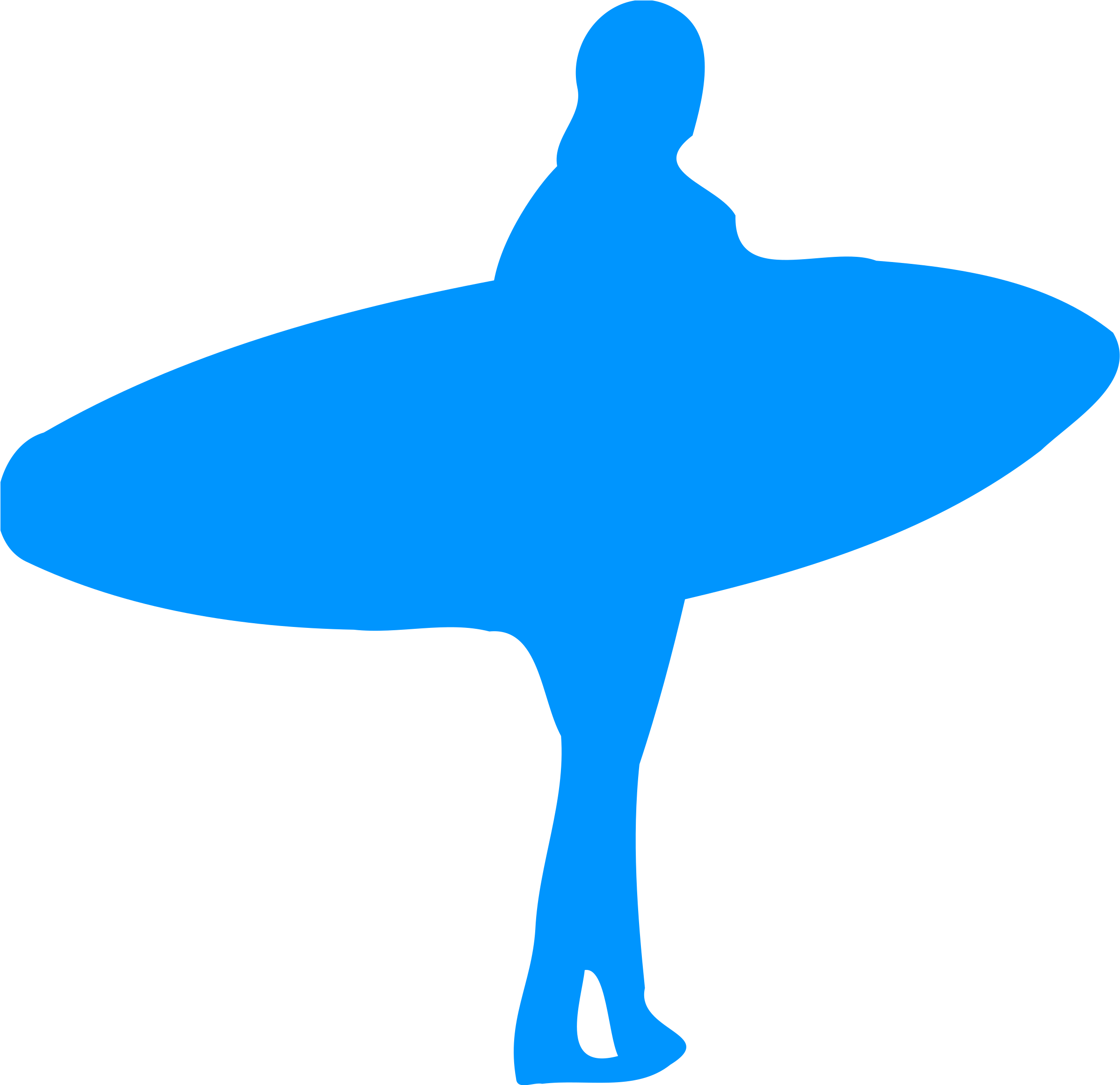 This Free Icons Png Design Of Silhouette Surf 01 (2400x2318), Png Download