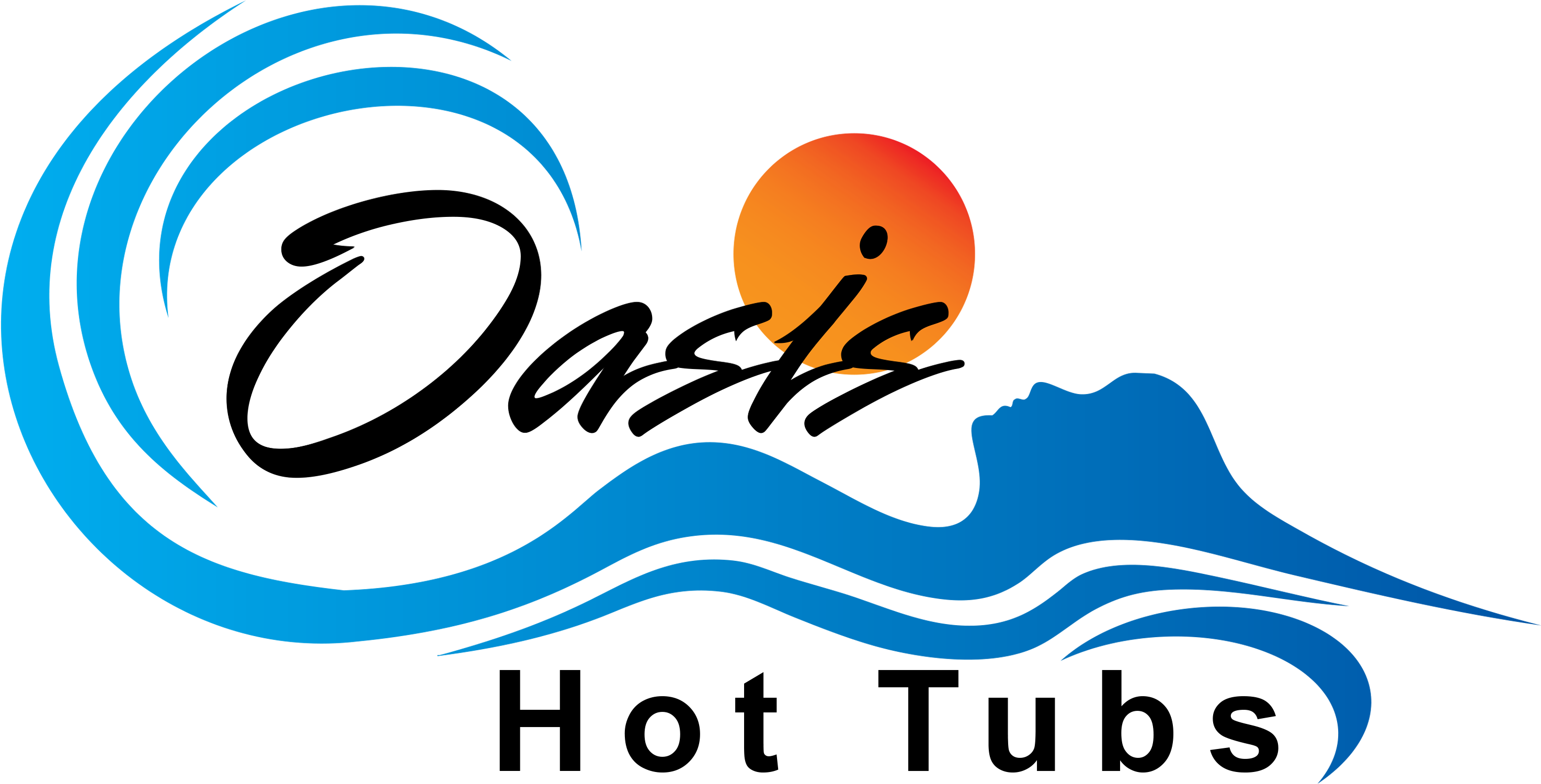 Oasis Hot Tubs - Swimming Pool (3111x1707), Png Download