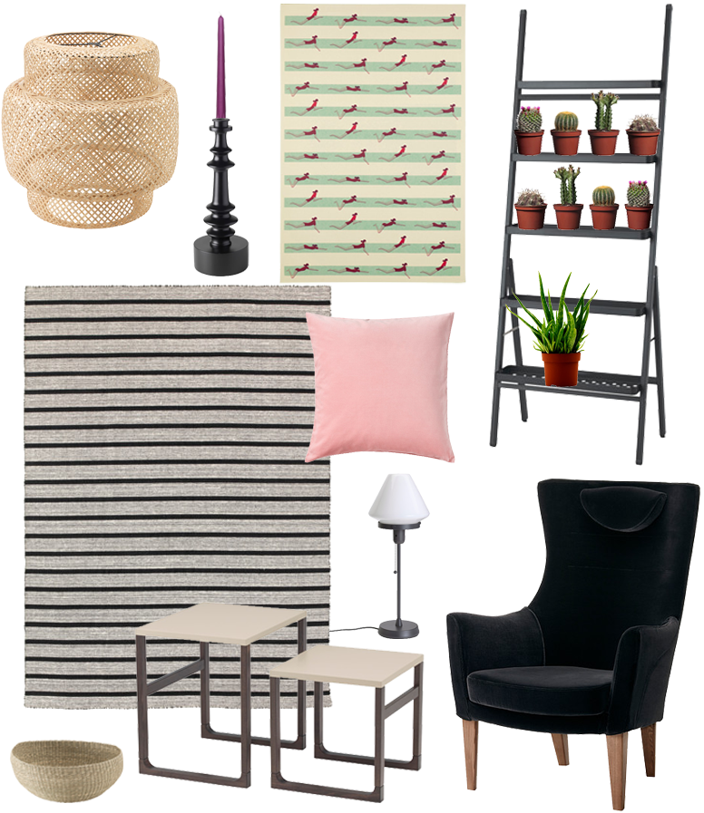 Ikea Favorites - Grey Nautical Stripes Anchor Curtains (800x900), Png Download