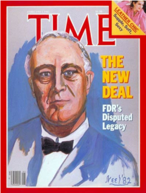 Fdr New Deal - 1982 Magazine Front Page (288x568), Png Download