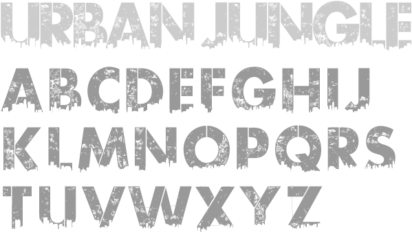 Urban Jungle - Kc Fonts - New New York 3000 Years Later (600x349), Png Download