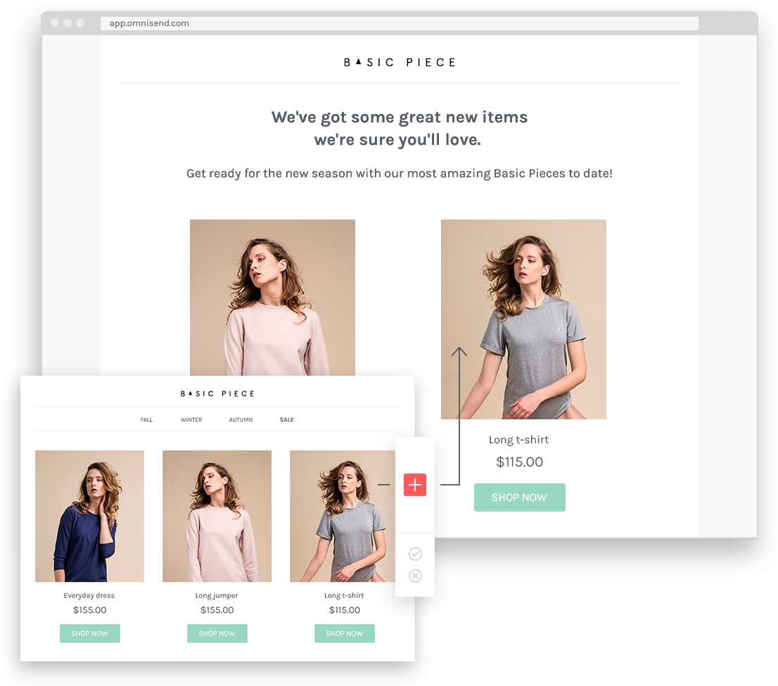Because Of The Powerful Synchronization Between Omnisend - Abandoned Cart Email Example (1140x984), Png Download