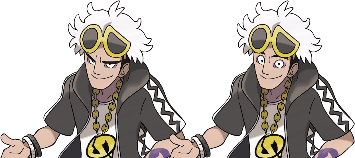 Oc Imageya Bad Boy Guzma Vs Ya Good Boy Guzma - Pokemon Sun And Moon Team Skull Guzma Cosplay Costume (1278x554), Png Download