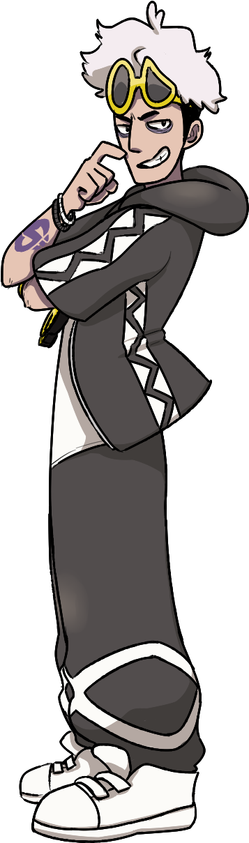 Bet Y'all Are Dyin' To Ask Your Boy Guzma Questions, - Cartoon (538x1227), Png Download