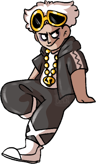 Small Guzma [fa] - Cartoon (327x558), Png Download