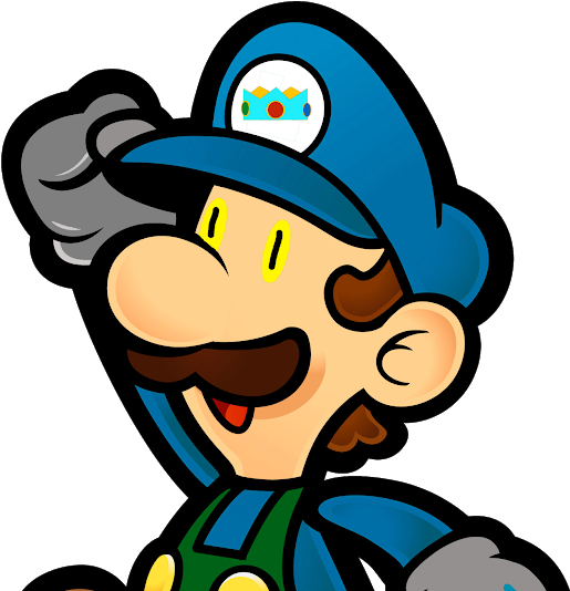 Photo - Paper Mario Mario Luigi (530x533), Png Download