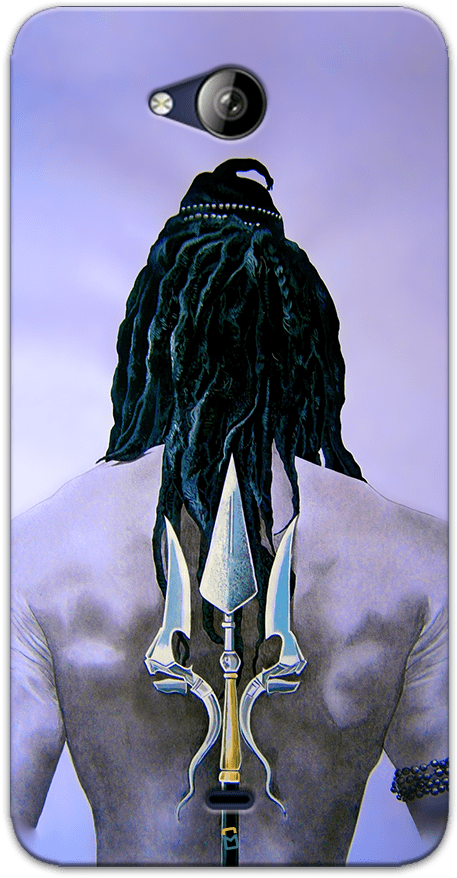 Myphonemate Shiva Mahadev Rudra Trishul Case For Lenovo - 10 Or G Back Cover (700x900), Png Download