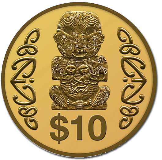 2004 Pukaki Gold Proof Coin - Gold Coin (600x600), Png Download