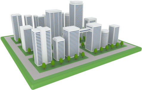 Buildings09b - Real Estate (500x400), Png Download