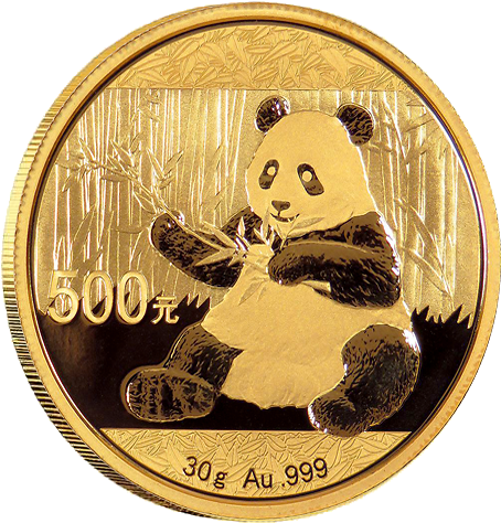 China Panda Gold Coin - Chinese Gold Panda (500x500), Png Download