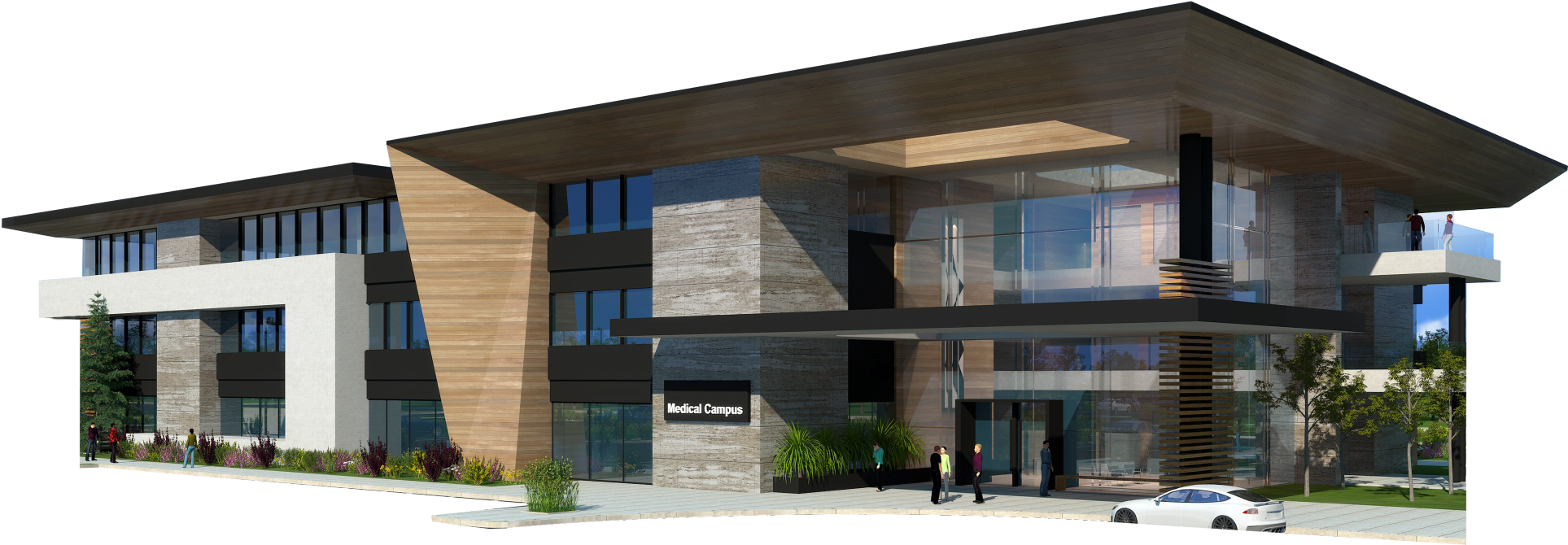 Denver Modern Offices - Denver (2000x1124), Png Download