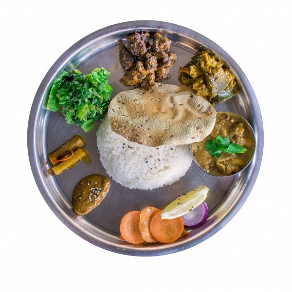 A Big Plate Of Rice, Daal, Nepali Curry Of Your Choice, - Nepal Festival 2018 (600x600), Png Download