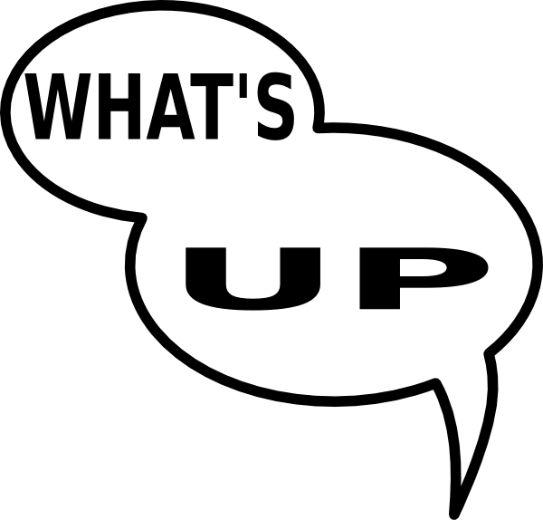 Whatsup Clip Art - Whats Up Clipart (600x574), Png Download