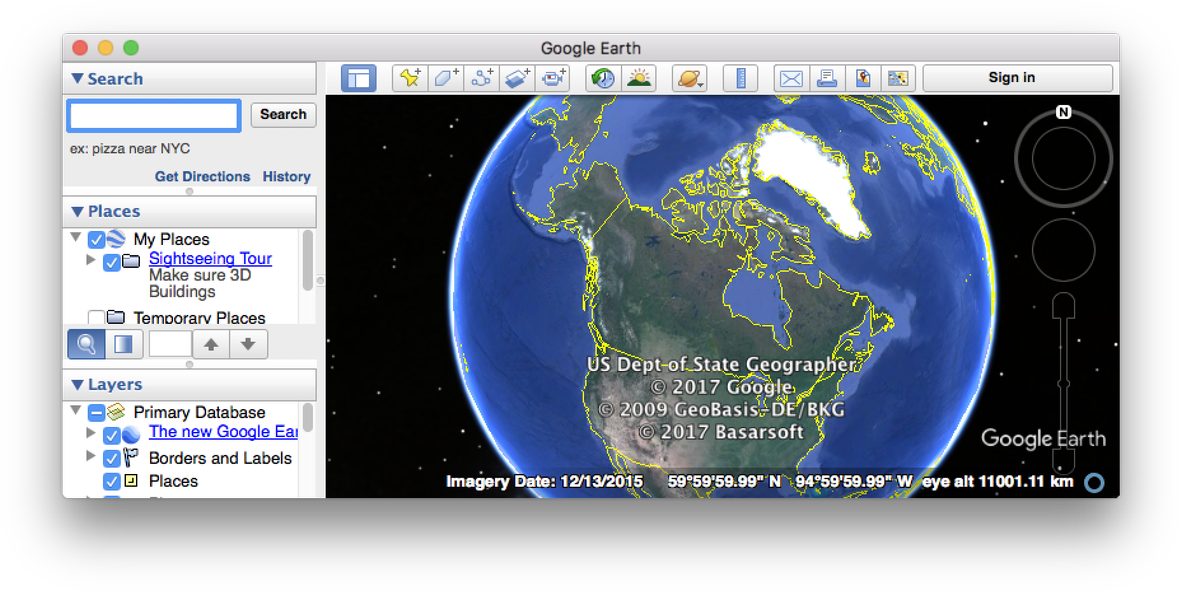 Ryan Chenkie On Twitter - Google Earth (1200x607), Png Download