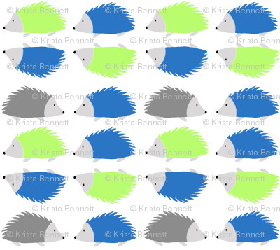 Color Splash Hedgehogs (400x357), Png Download