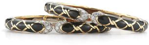 David Webb - Bracelet (344x386), Png Download