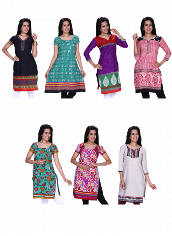 Rose 7 Unstitched Kurtis Collections With Leggings - Leggings (350x480), Png Download