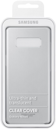 Samsung Clear Cover For Samsung Galaxy Note - Official Samsung Galaxy Note 8 Clear Cover Case - Black (450x450), Png Download
