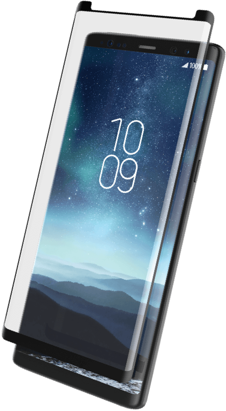 Invisibleshield Glass Curve Elite Over Samsung Galaxy - Smartphone (460x836), Png Download