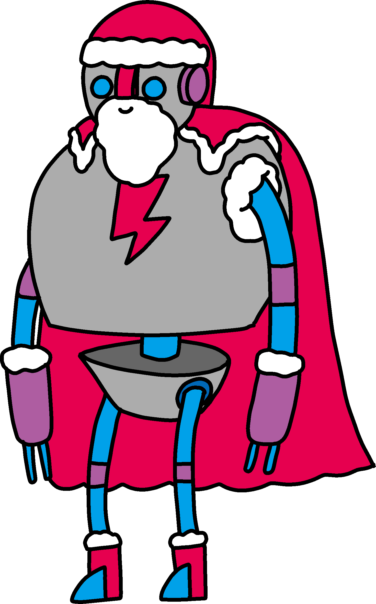 Santa (1471x2364), Png Download
