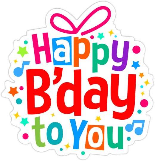 Send - Happy Birthday To You Sticker (520x538), Png Download