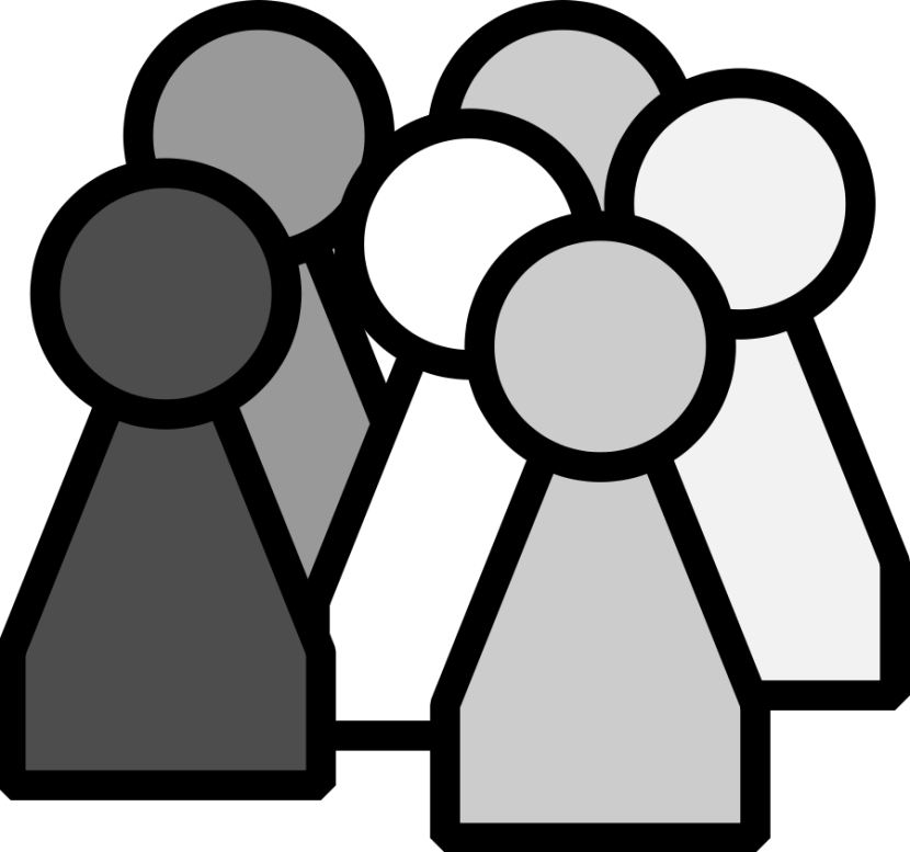 People Cliparts U0026middot - Clipart Black And White People (830x777), Png Download