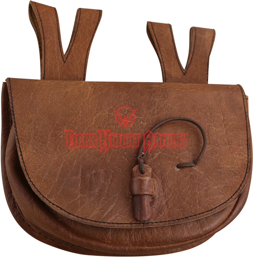 Brown Medieval Leather Belt Bag - Belt (850x850), Png Download