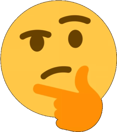 Thinkinggnikniht Discord Emoji - Discord Thinking Emoji Original (560x470), Png Download