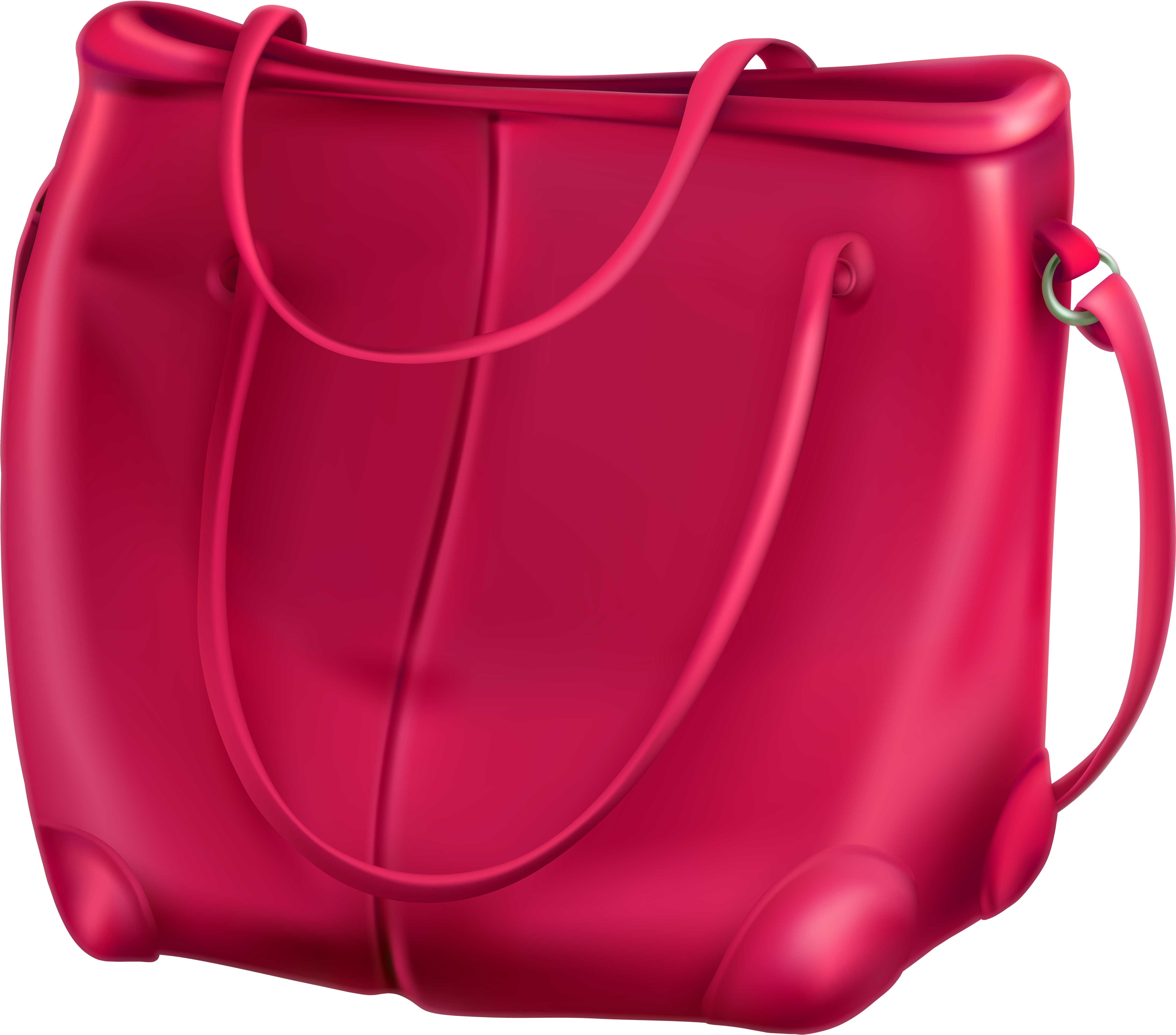Pink Bag Png Clip Art - Clip Art Pink Bag (5000x4412), Png Download