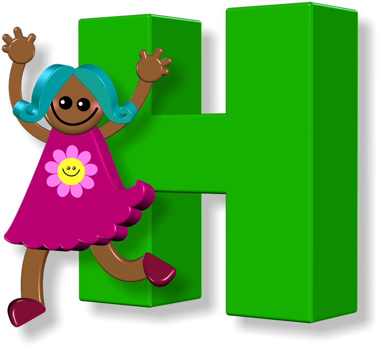 Download Girl, Female, Alphabet, Letters, Learning, Education - Cartoon PNG  Image with No Background 