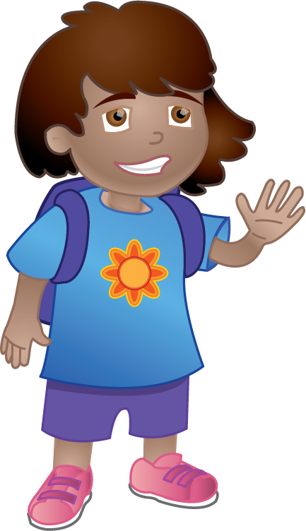 People » Education » Girl Ready For School Png Black - School (433x752), Png Download