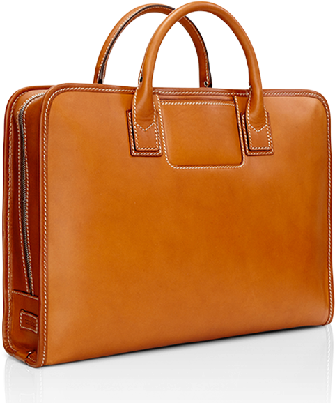 Briefcase All Leather - Bag (612x650), Png Download