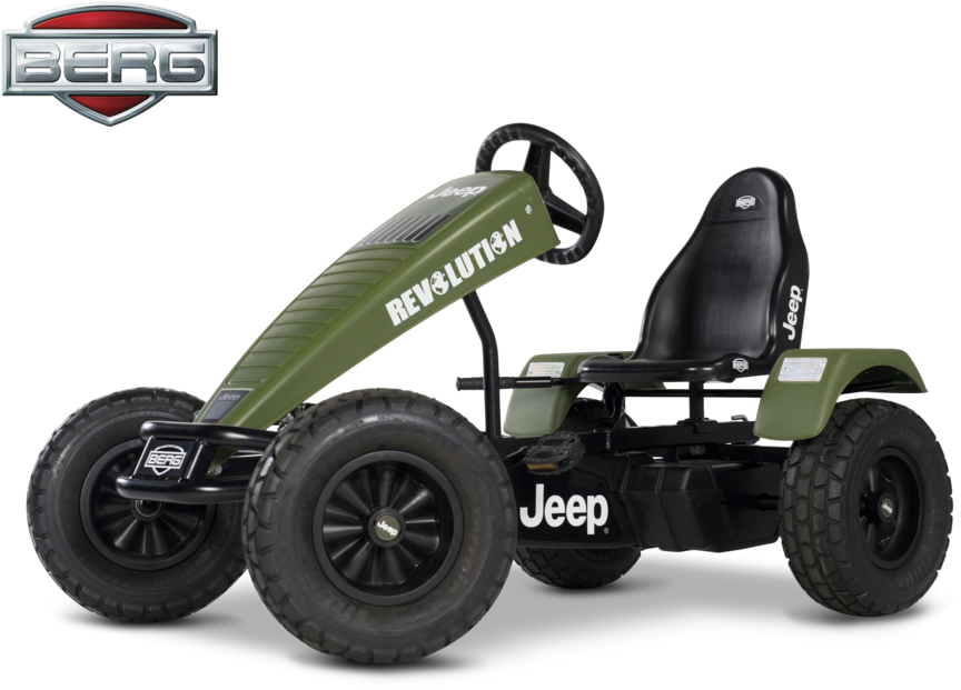 Jeep Revolution Bfr Pedal Go-kart Left Side Rx55w6sx12k0 - Berg Gokart Jeep Adventure (999x665), Png Download