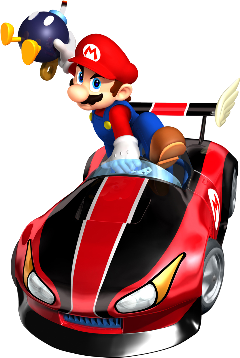 Super Mario Kart Png Photo - Mario Kart Wii Mario (920x1308), Png Download