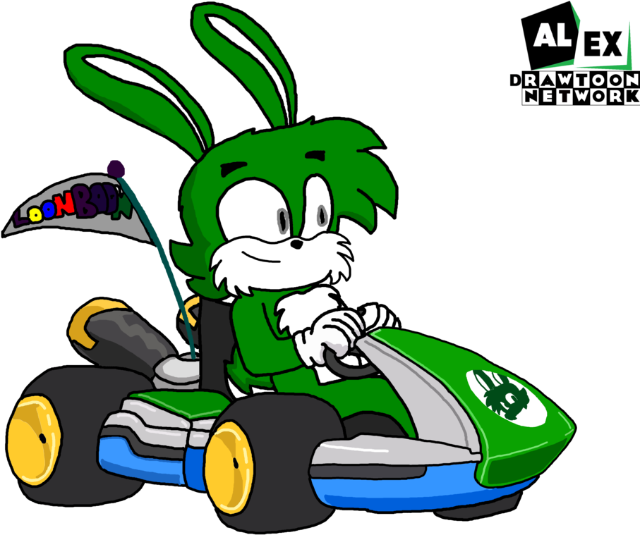 Bonn En Mario Kart By Alexdrawtoon - 1 Customizable Square Mega Magnet Clips (red - Sample) (1024x768), Png Download
