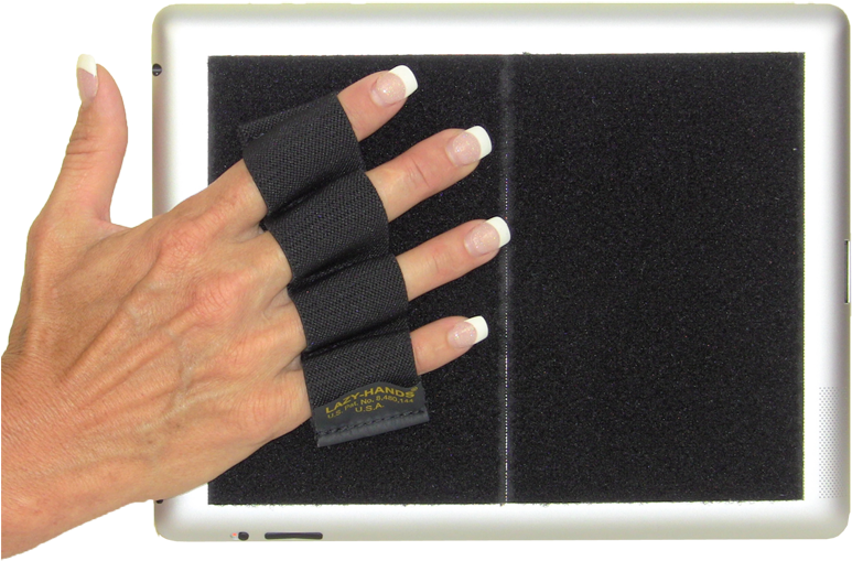 Heavy Duty 4-loop Grip For Ipad Or Large Tablet - Tablet Computer (800x800), Png Download