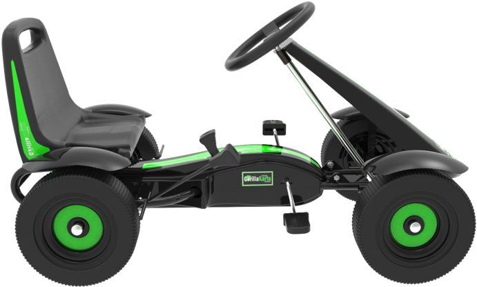 Gorilla Oxide Pedal Go Kart Green 4-7 Yrs - Go-kart (700x421), Png Download